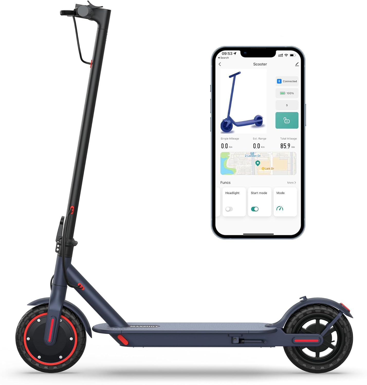 Electric Scooter for Adults, 8.5/10/14" Tires, 19/22Mph, 350W/500W Motor, 21-28 Miles Range, Folding E-Scooter with Dual Suspension,APP(V1/SPRO/MAX/PRO/X1/X1PRO)