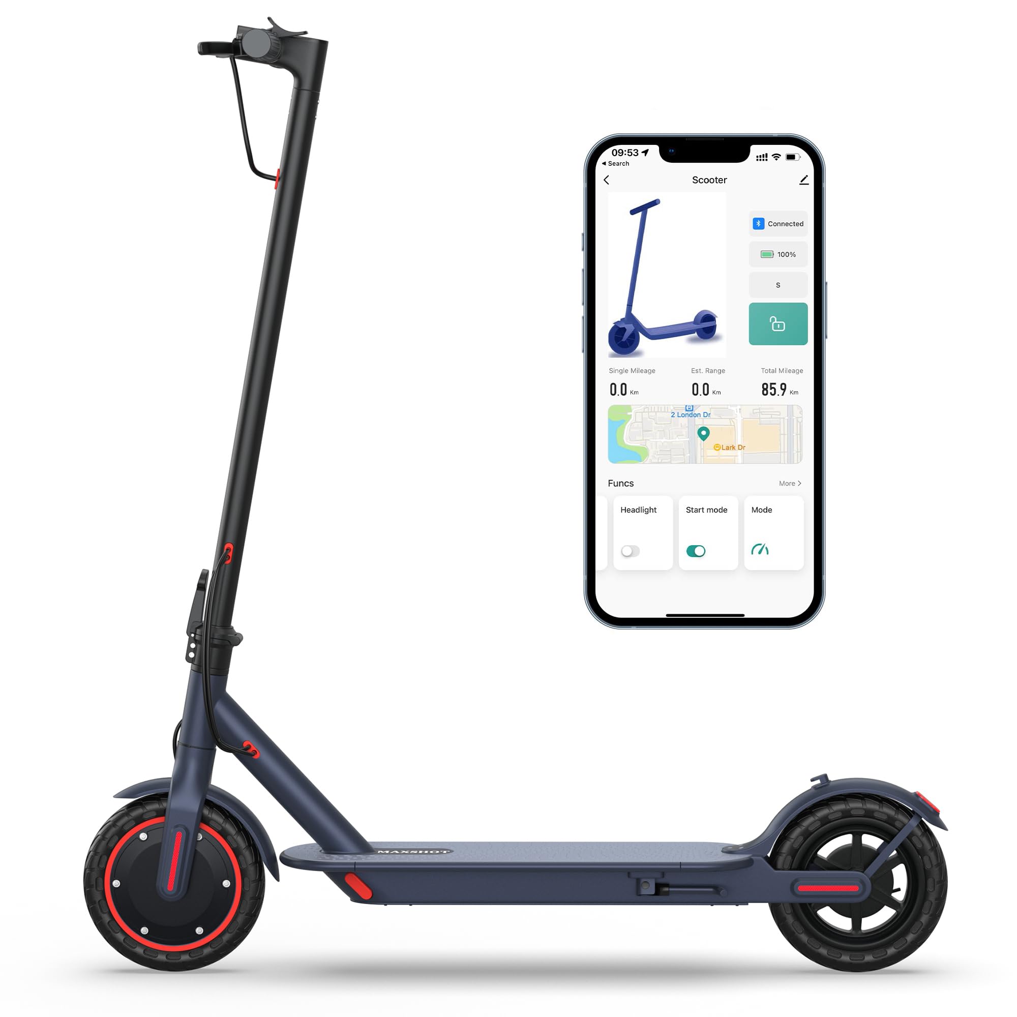 Electric Scooter for Adults, 8.5/10/14" Tires, 19/22Mph, 350W/500W Motor, 21-28 Miles Range, Folding E-Scooter with Dual Suspension,APP(V1/SPRO/MAX/PRO/X1/X1PRO)