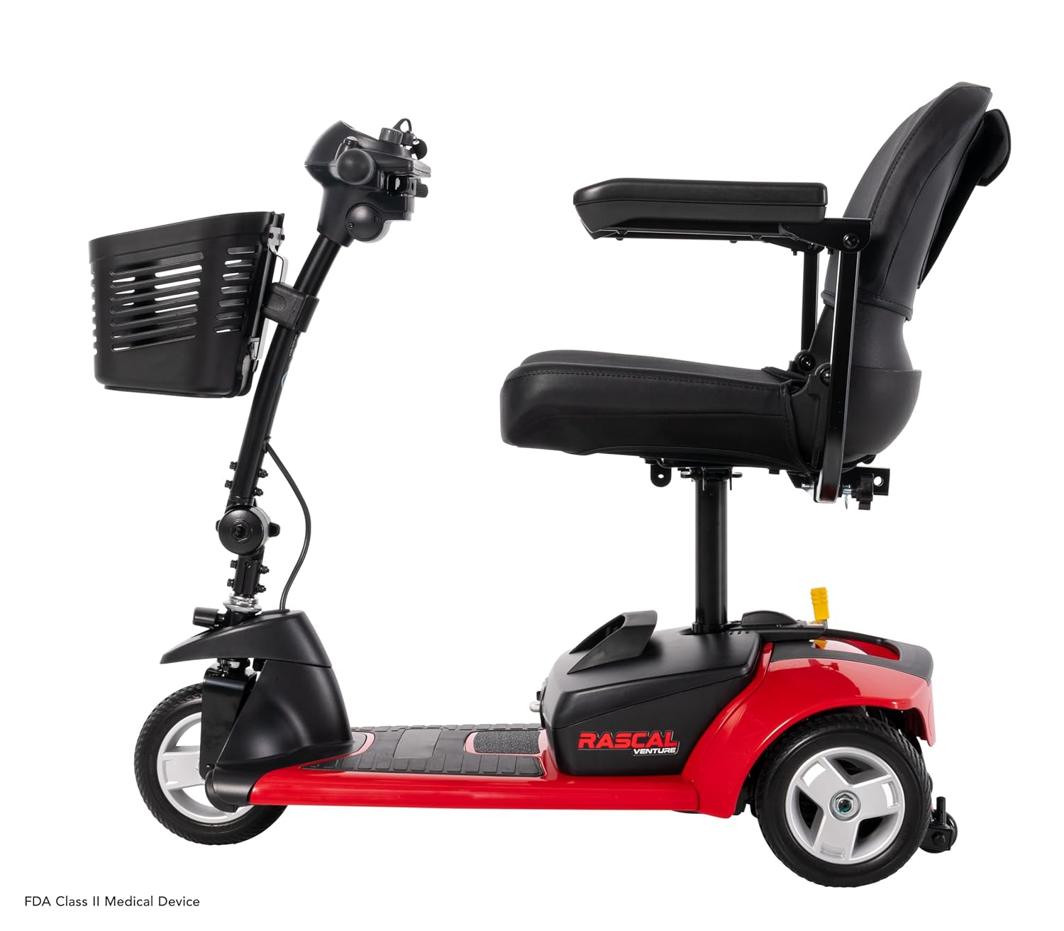 Rascal Venture 3-Wheel Mobility Scooter, Long-Range Battery-Powered Electric Travel, Easy Compact Transport, Battery Included, for Indoor/Outdoor Use