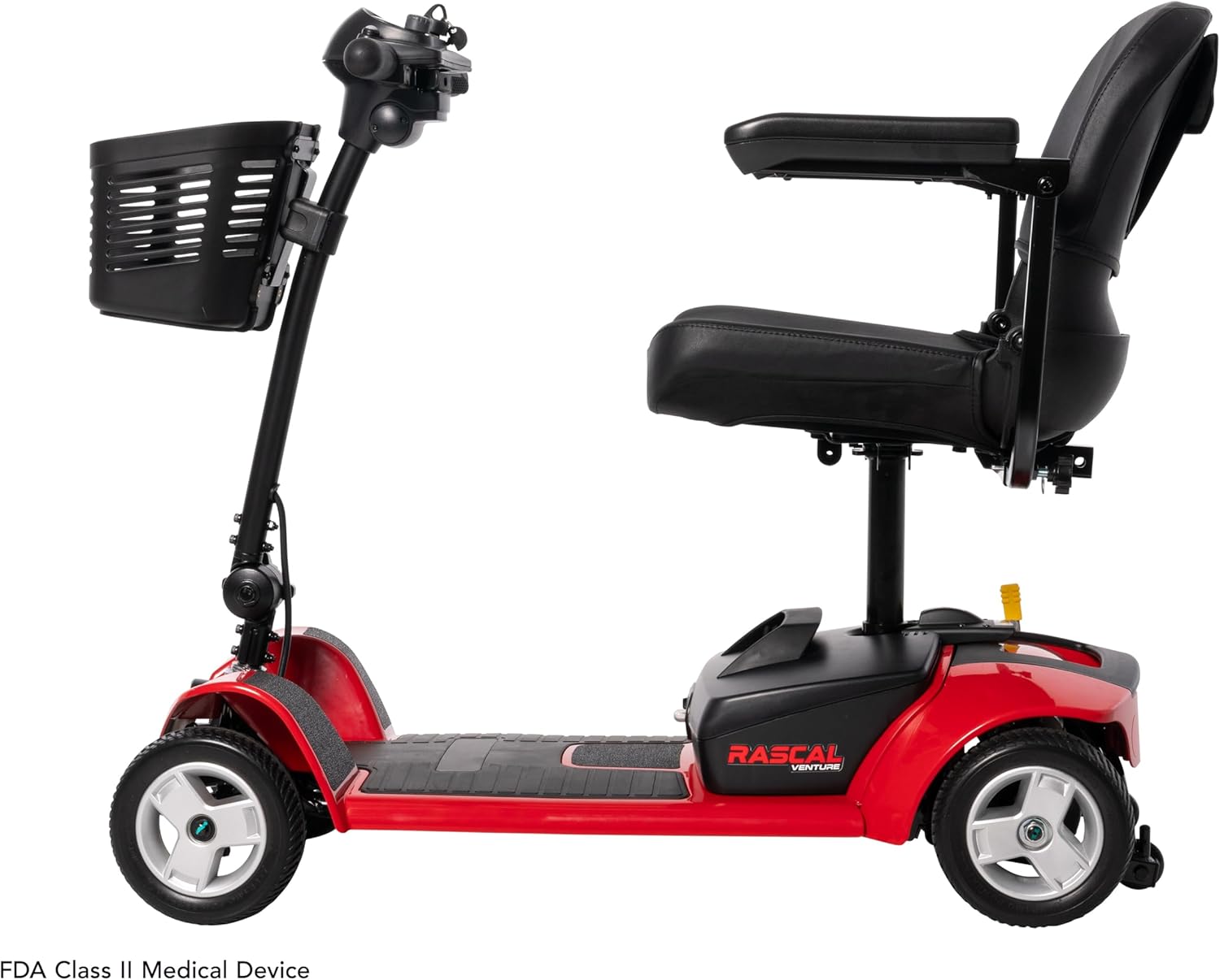 Rascal Venture 4-Wheel Mobility Scooter, Long-Range Battery-Powered Electric Travel, Easy Compact Transport, Battery Included, for Indoor/Outdoor Use
