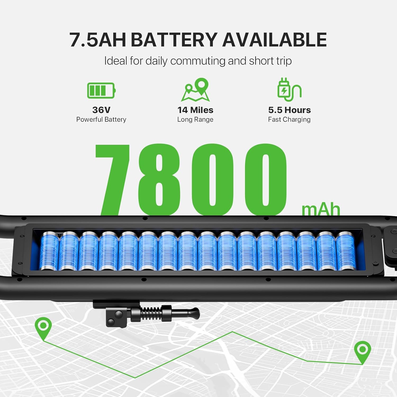 MEGAWHEELS Electric Scooter,Electric Scooter Adults,8in Honeycomb Tires,250W Motor,Foldable E Scooter for Commuting, Outdoor, Short Travel UL2272-26 lb Lightweight