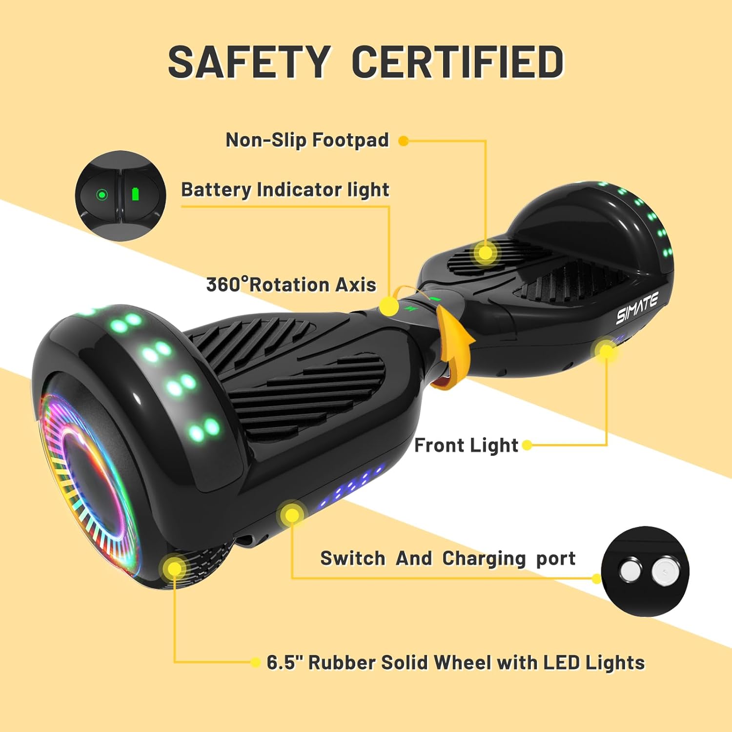 Scooter, Bluetooth & Corlorful LED Lights, Gifts for Kids & Adults & Girls & Boys, for All Ages