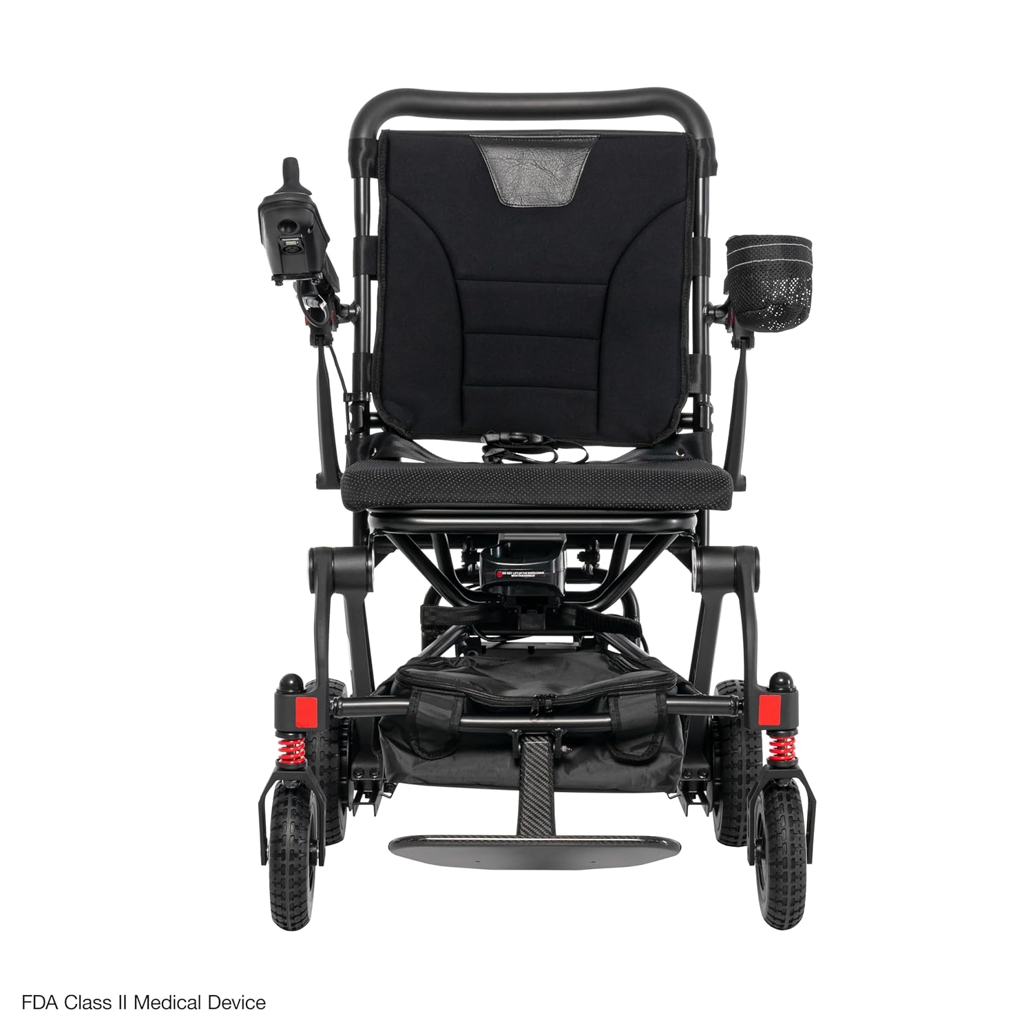 Rascal Carbon Cruiser Battery-Powered Electric Folding Wheelchair, Smooth-Glide Premium Suspension, Joystick Navigation, Lightweight, Portable, Compact