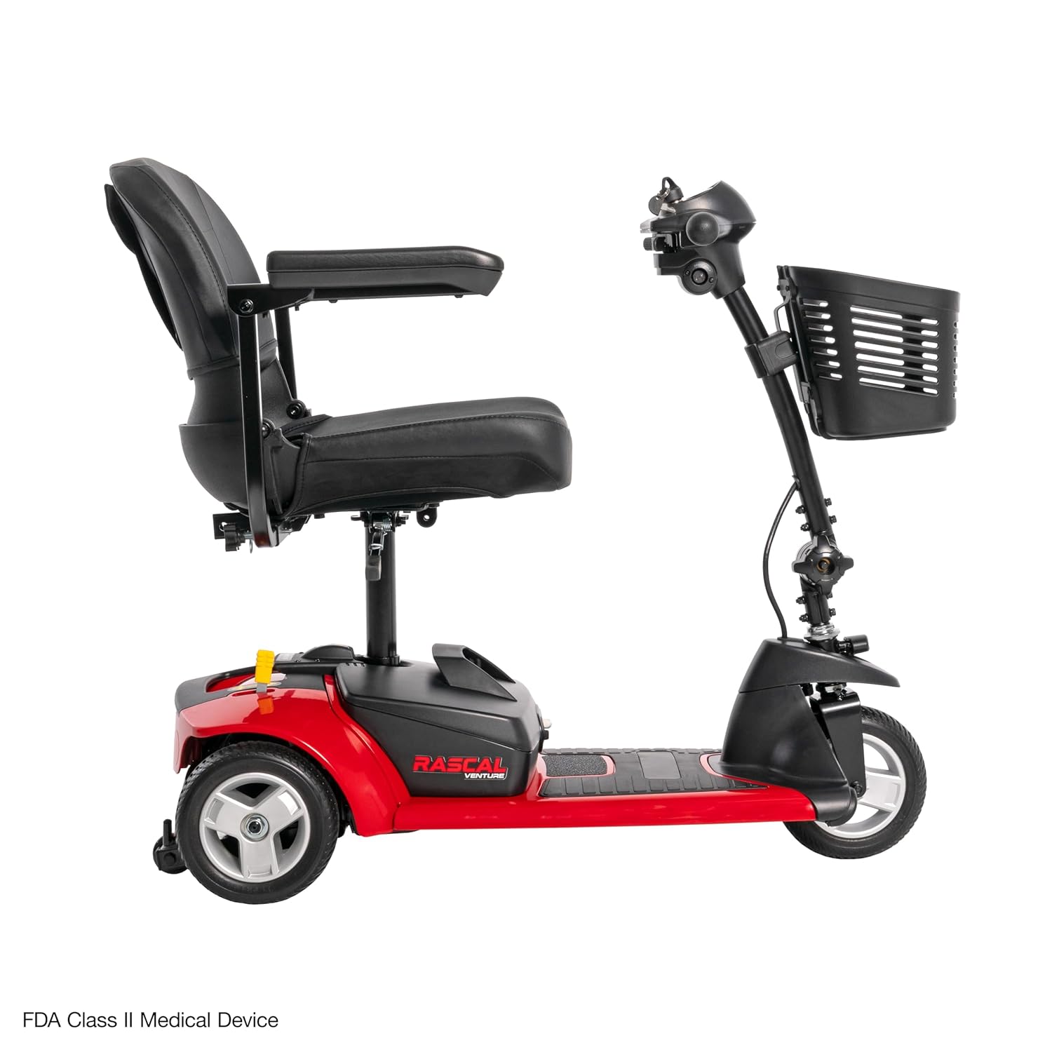 Rascal Venture 3-Wheel Mobility Scooter, Long-Range Battery-Powered Electric Travel, Easy Compact Transport, Battery Included, for Indoor/Outdoor Use