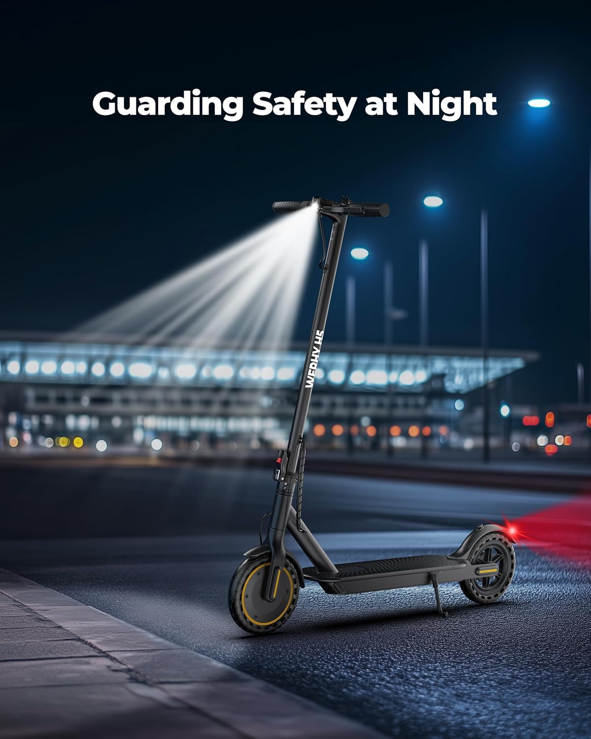 WERHY Electric Scooter, 350W/500W Motor, Top Speed 19/22 mph, Max 16/23/25/28Miles Ranges, Foldable E Scooter for Adults