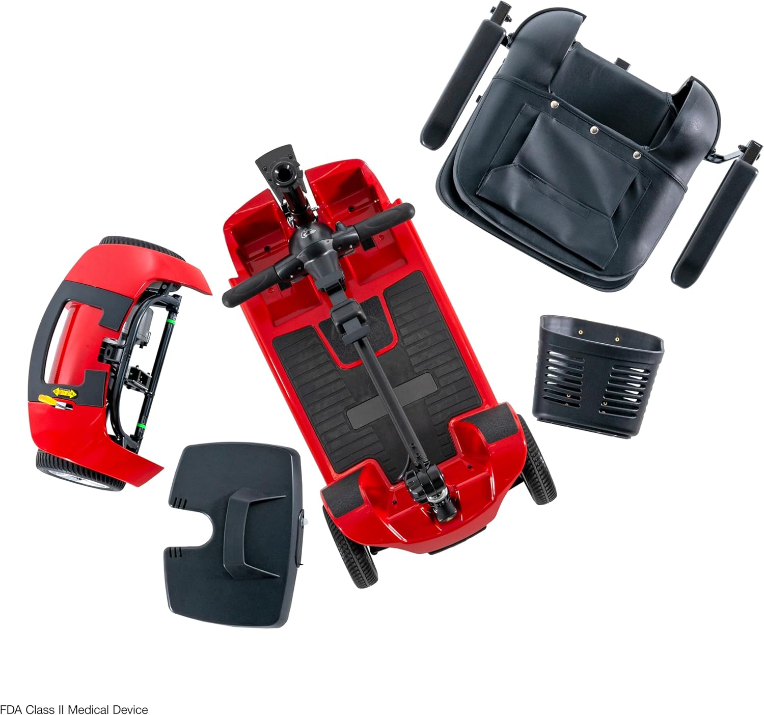 Rascal Venture 4-Wheel Mobility Scooter, Long-Range Battery-Powered Electric Travel, Easy Compact Transport, Battery Included, for Indoor/Outdoor Use