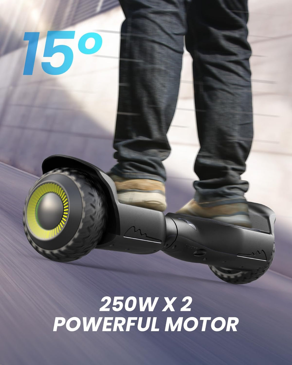 Gyroor Self Balancing Scooter New G13 All Terrain Balancing Scooter with LED Lights & 500W Motor, Self Balancing Off Road with Bluetooth for Kids ages 6-12 and Adults