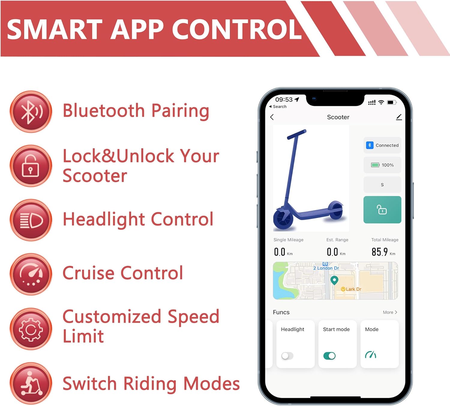 Electric Scooter for Adults, 8.5/10/14" Tires, 19/22Mph, 350W/500W Motor, 21-28 Miles Range, Folding E-Scooter with Dual Suspension,APP(V1/SPRO/MAX/PRO/X1/X1PRO)