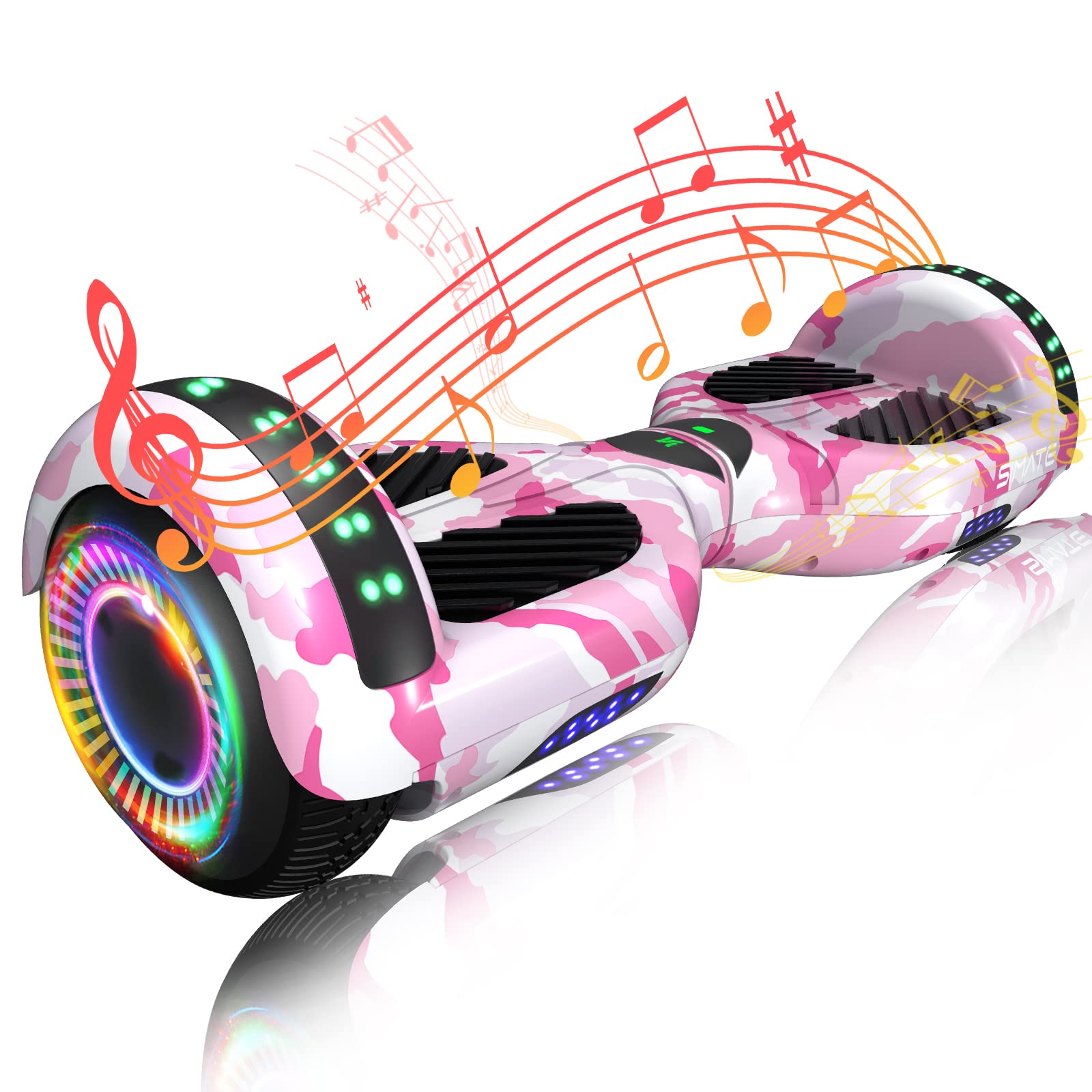 Scooter, Bluetooth & Corlorful LED Lights, Gifts for Kids & Adults & Girls & Boys, for All Ages