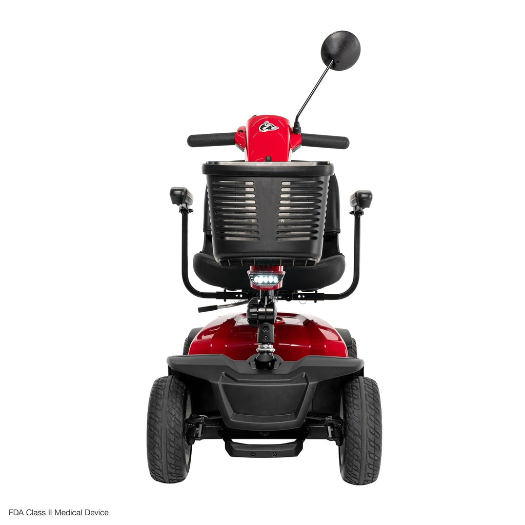 Rascal Conquest 4-Wheel Heavy-Duty Outdoor Mobility Scooter, Weather-Resistent, Long-Range Battery-Powered Electric Travel, 350lb Capacity, Battery Incl