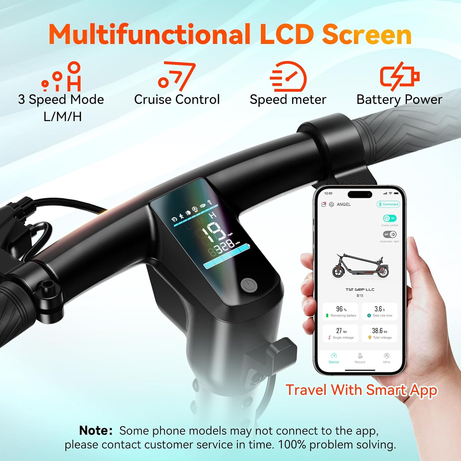 TST Electric Scooter for Adult, Up to 19 MPH and 20 Miles Long Range E Scooter, 8.5"/10" Solid and Pneumatic Tire, Portable Folding EScooter with Dual Brakes, Commuting Escooter App Control