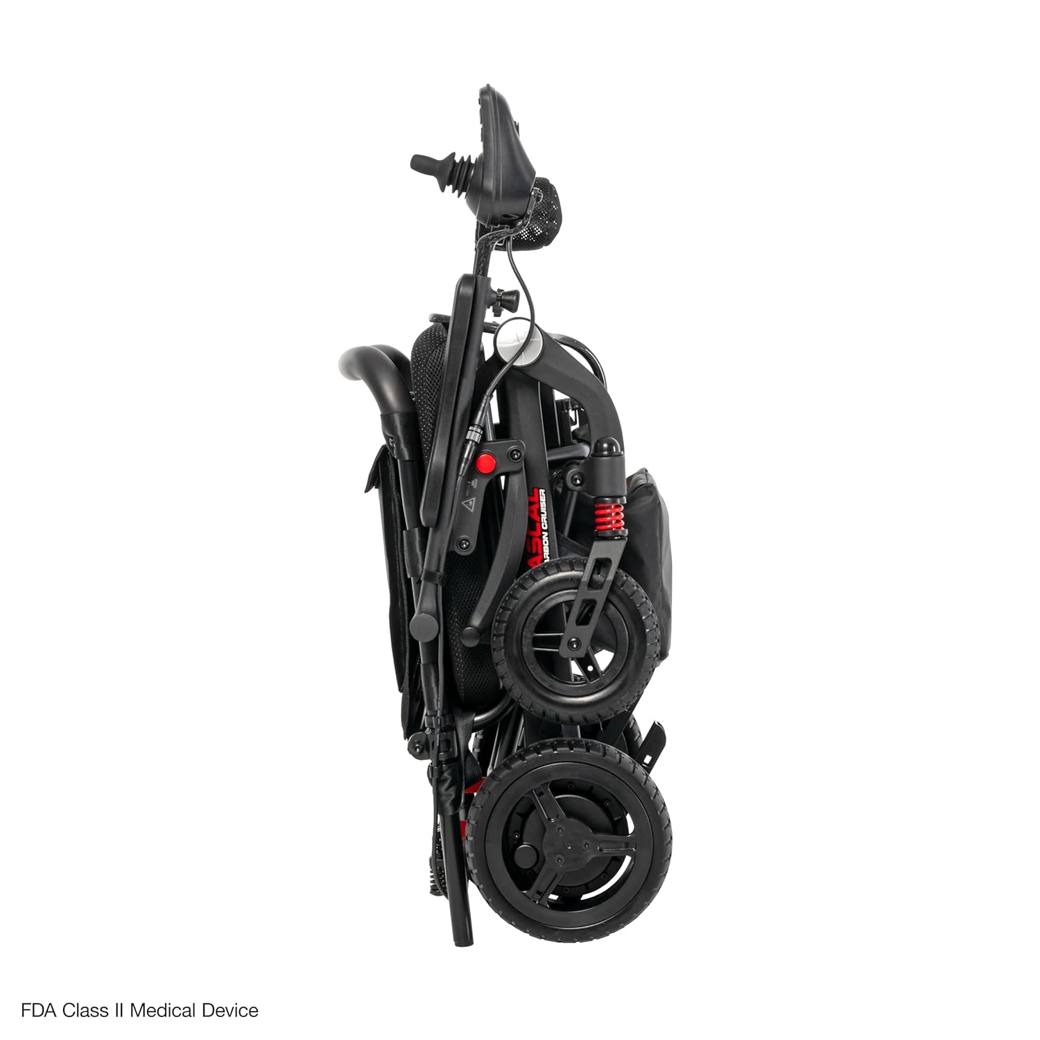 Rascal Carbon Cruiser Battery-Powered Electric Folding Wheelchair, Smooth-Glide Premium Suspension, Joystick Navigation, Lightweight, Portable, Compact