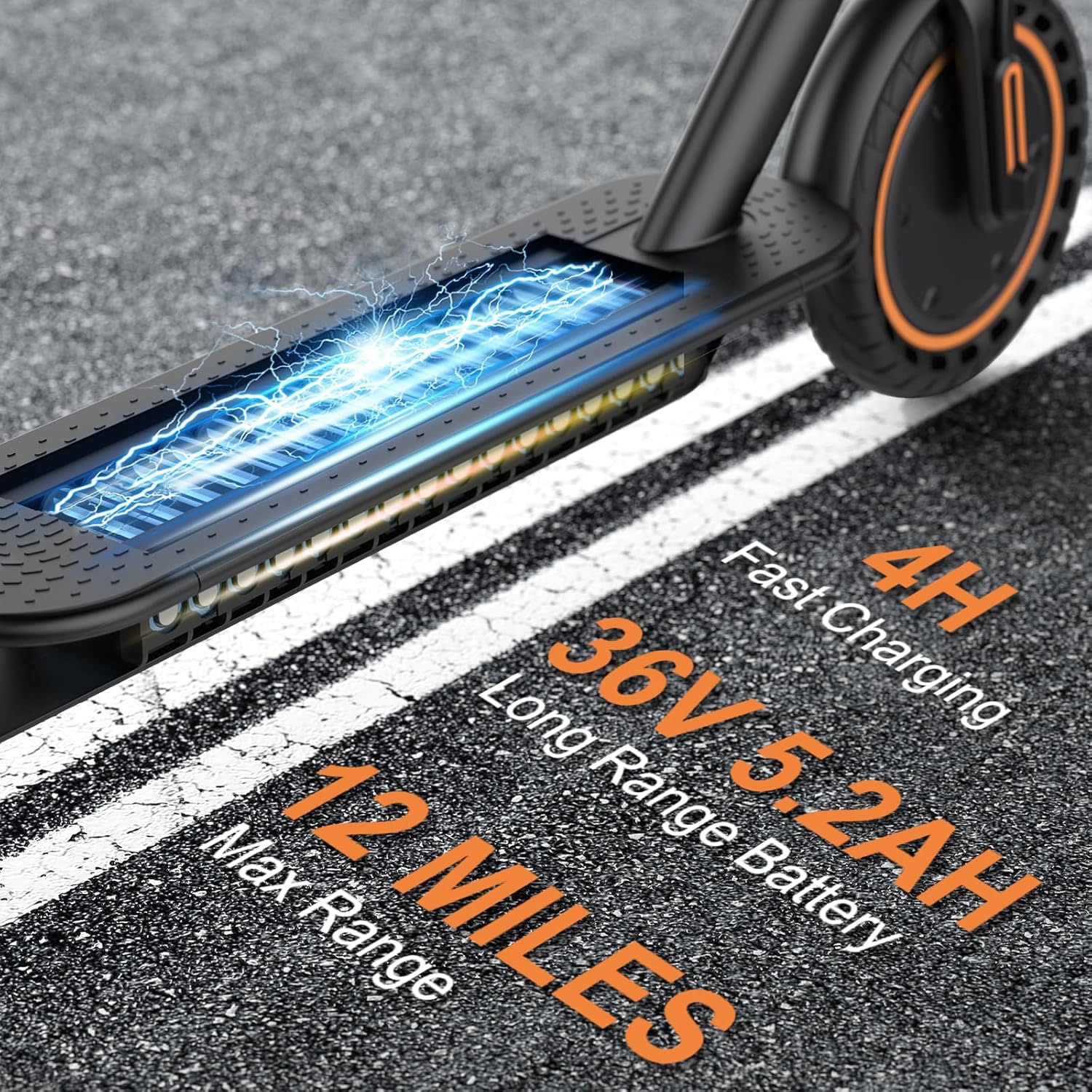 VOLPAM Electric Scooter, 350W/500W Powerful Motor, 8.5"/10" Solid Tires, 19/22Mph, 28/21/12 Miles Range,Dual Braking